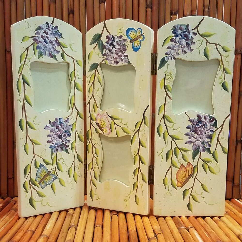 Wooden Floral Folding Frame